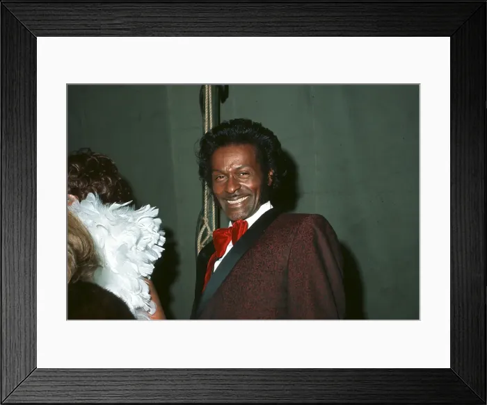 Framed Print : Chuck Berry Attends An Event Framed Print : Chuck Berry Attends An Event