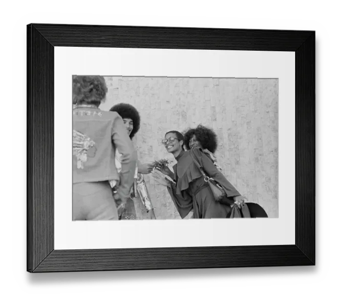 Framed Print : Tyrone Swan And Vicki Abercombie Soul Train Dancers Fashion Shoot