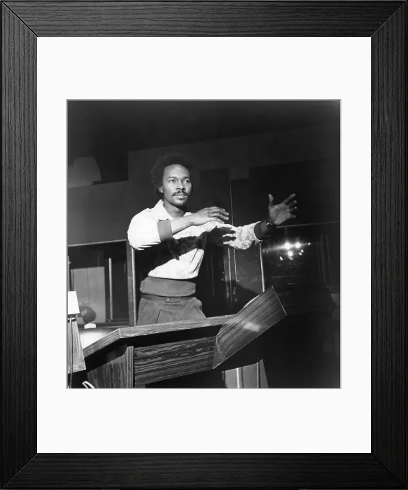 Framed Print : Van McCoy In The Studio Framed Print : Van McCoy In The Studio