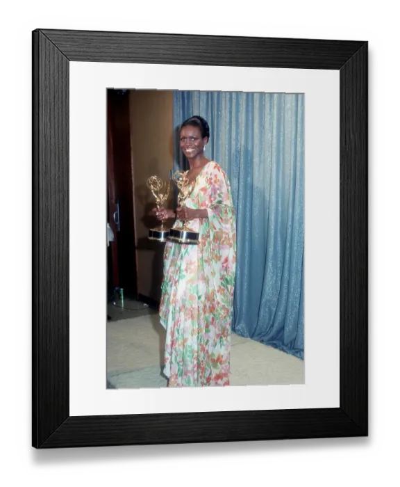 Framed Print : Cicely Tyson With Emmy Awards Framed Print : Cicely Tyson With Emmy Awards