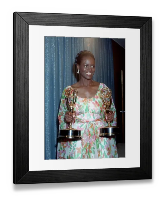 Framed Print : Cicely Tyson With Emmy Awards Framed Print : Cicely Tyson With Emmy Awards