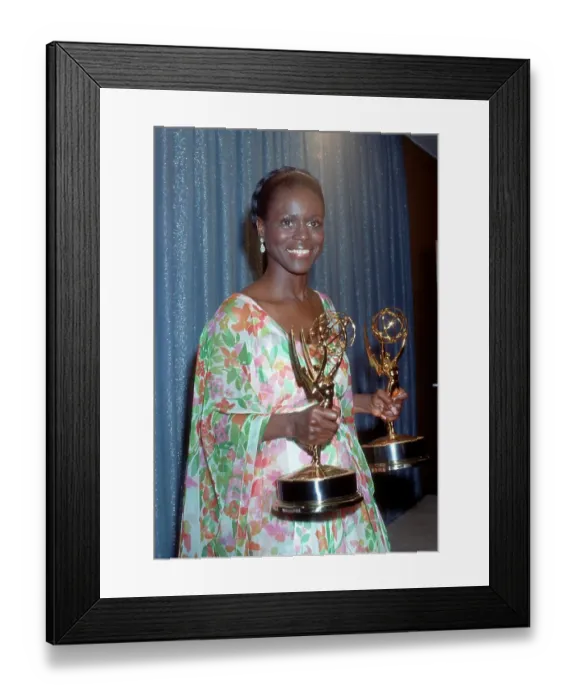 Framed Print : Cicely Tyson With Emmy Awards Framed Print : Cicely Tyson With Emmy Awards