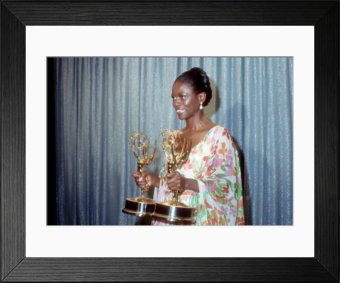 Framed Print : Cicely Tyson With Emmy Awards Framed Print : Cicely Tyson With Emmy Awards