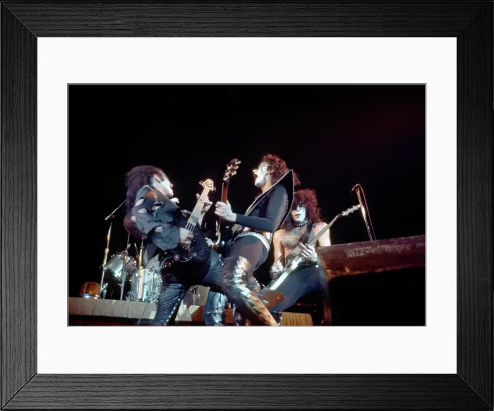 Framed Print : Kiss Performing Framed Print : Kiss Performing
