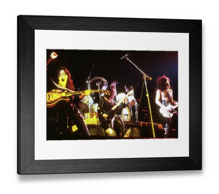 Framed Print : Kiss Performing Framed Print : Kiss Performing