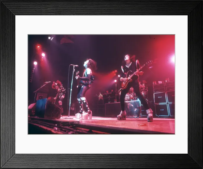 Framed Print : Kiss Performing
