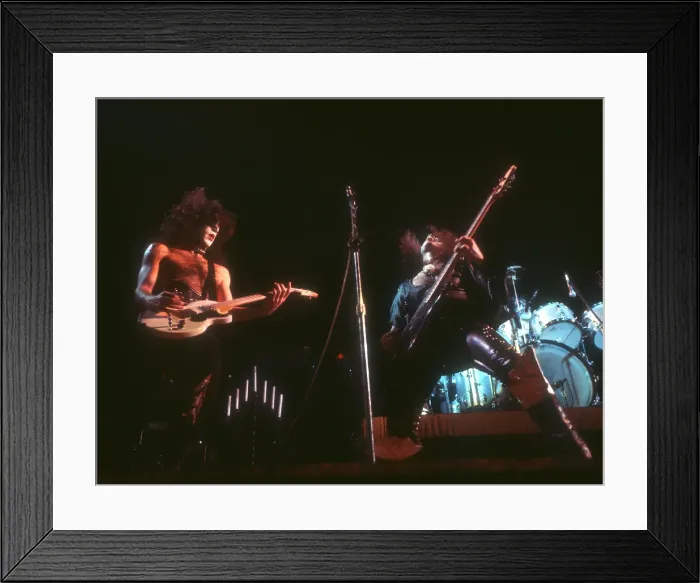 Framed Print : Kiss Performing Framed Print : Kiss Performing