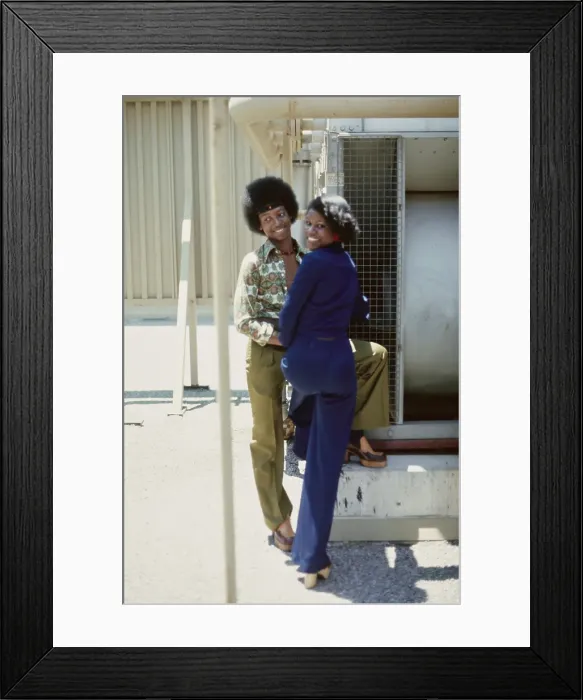 Framed Print : Right On! Fashion Shoot, 1974 Framed Print : Right On! Fashion Shoot, 1974