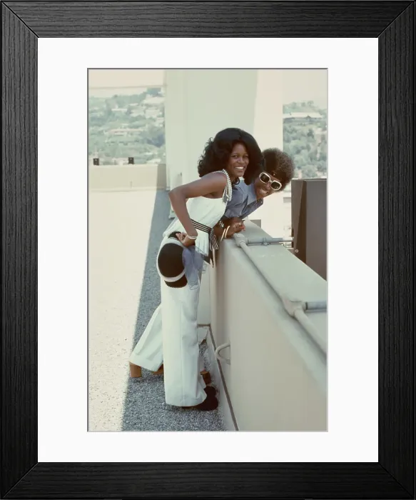 Framed Print : Right On! Fashion Shoot, 1974 Framed Print : Right On! Fashion Shoot, 1974