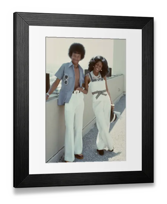 Framed Print : Right On! Fashion Shoot, 1974 Framed Print : Right On! Fashion Shoot, 1974