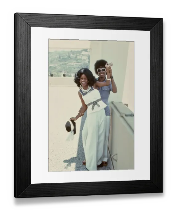 Framed Print : Right On! Fashion Shoot, 1974 Framed Print : Right On! Fashion Shoot, 1974
