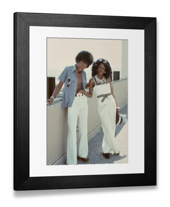 Framed Print : Right On! Fashion Shoot, 1974 Framed Print : Right On! Fashion Shoot, 1974