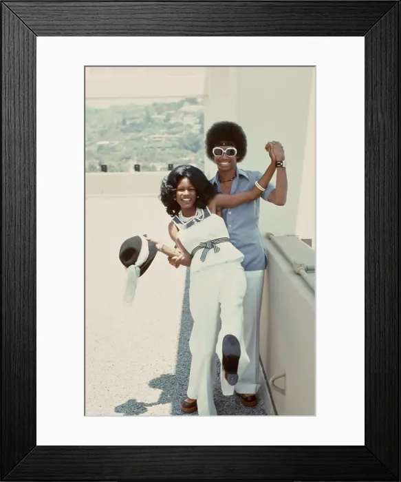 Framed Print : Right On! Fashion Shoot, 1974 Framed Print : Right On! Fashion Shoot, 1974