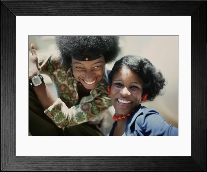 Framed Print : Right On! Fashion Shoot, 1974 Framed Print : Right On! Fashion Shoot, 1974