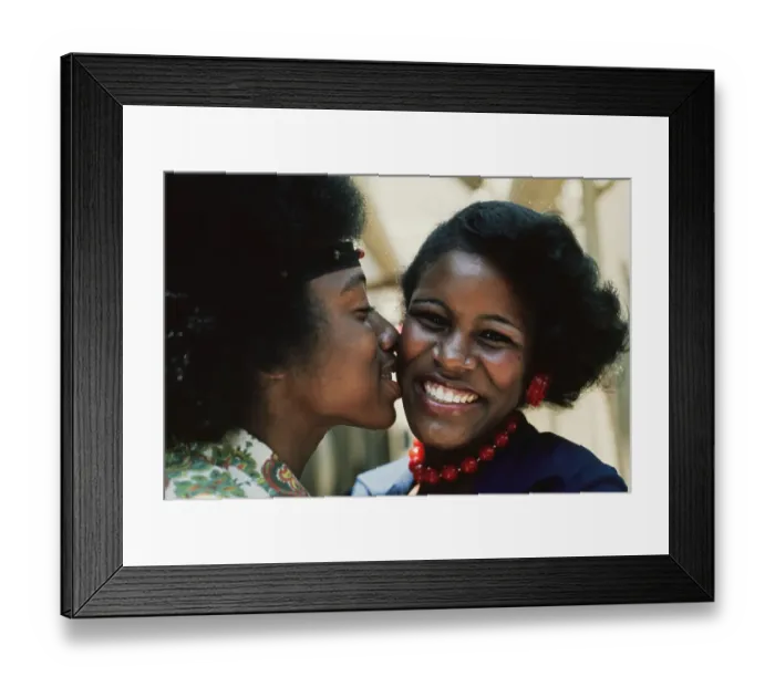 Framed Print : Right On! Fashion Shoot, 1974 Framed Print : Right On! Fashion Shoot, 1974
