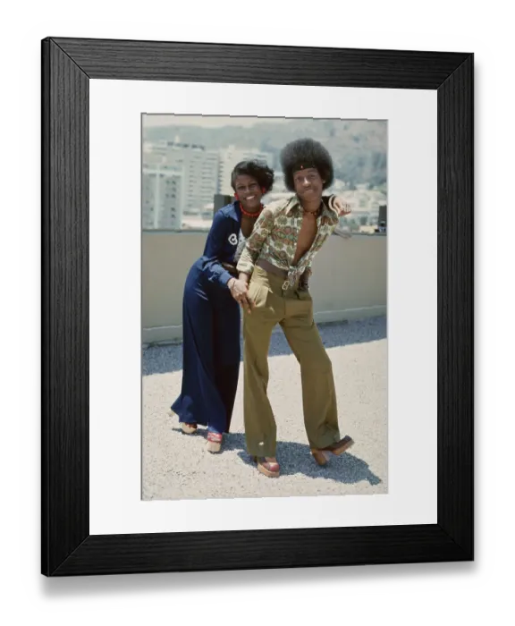 Framed Print : Right On! Fashion Shoot, 1974 Framed Print : Right On! Fashion Shoot, 1974