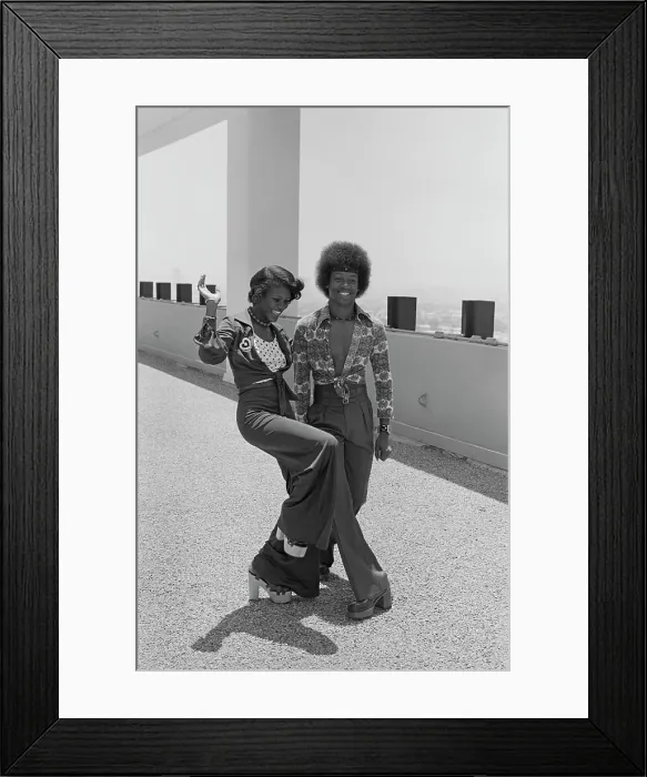 Framed Print : Sharon Hill And James Phillips - Soul Train Dancers