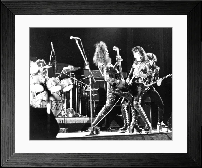 Framed Print : Kiss Performing Framed Print : Kiss Performing