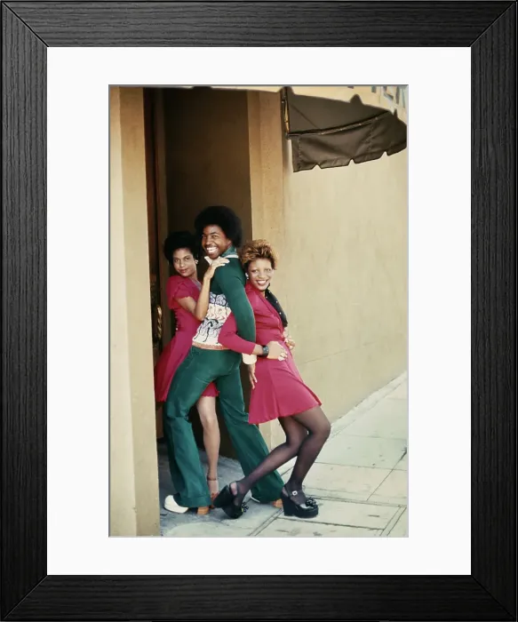 Framed Print : Right On! Fashion Shoot, 1974 Framed Print : Right On! Fashion Shoot, 1974