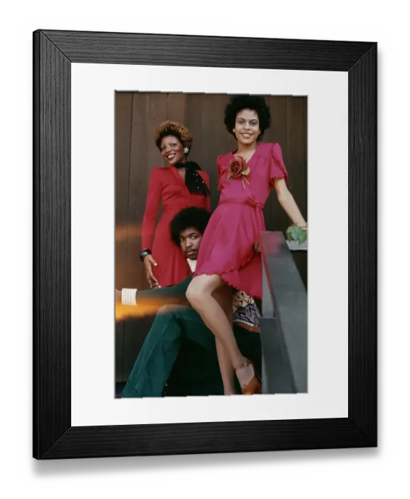 Framed Print : Right On! Fashion Shoot, 1974 Framed Print : Right On! Fashion Shoot, 1974