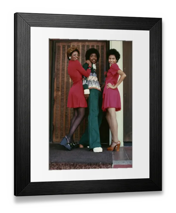 Framed Print : Right On! Fashion Shoot, 1974 Framed Print : Right On! Fashion Shoot, 1974