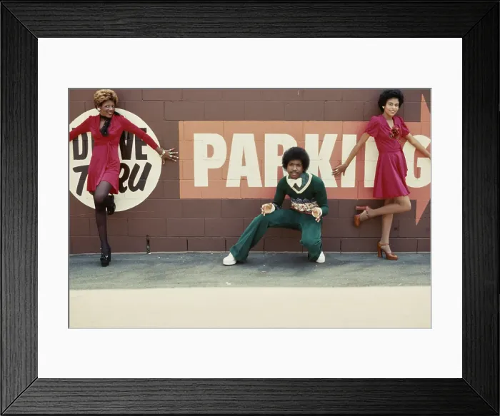 Framed Print : Right On! Fashion Shoot, 1974 Framed Print : Right On! Fashion Shoot, 1974