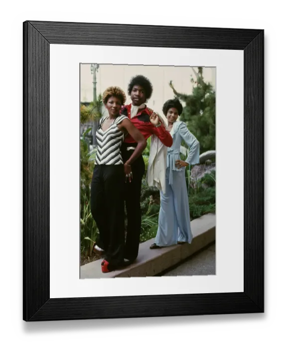 Framed Print : Right On! Fashion Shoot, 1974 Framed Print : Right On! Fashion Shoot, 1974