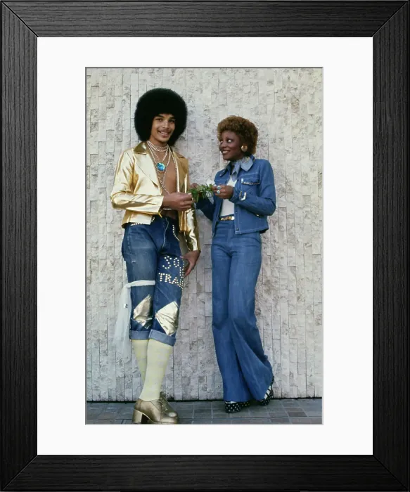 Framed Print : Right On! Fashion Shoot, 1974 Framed Print : Right On! Fashion Shoot, 1974