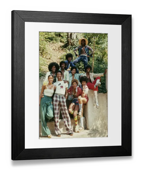Framed Print : Right On! Fashion Shoot, 1974 Framed Print : Right On! Fashion Shoot, 1974