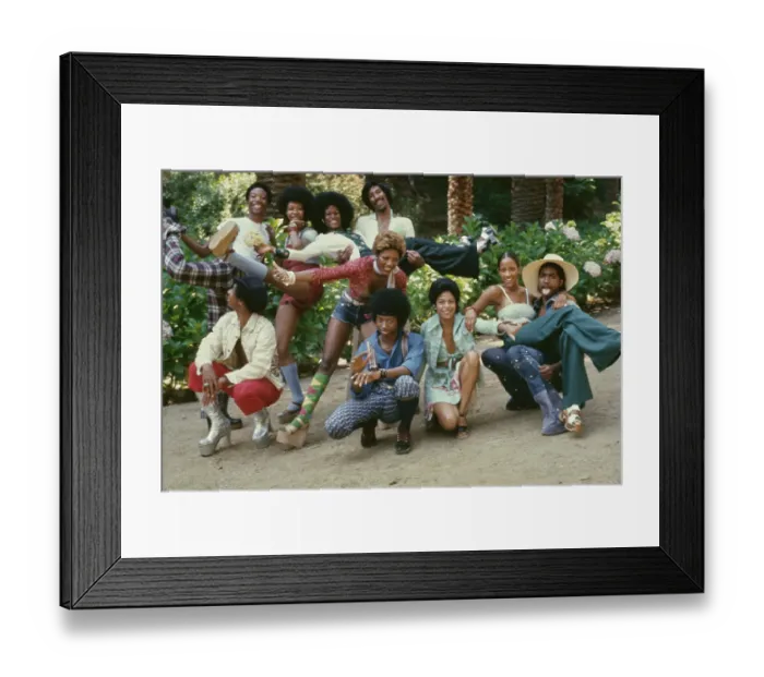 Framed Print : Right On! Fashion Shoot, 1974 Framed Print : Right On! Fashion Shoot, 1974