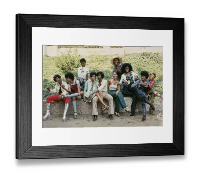 Framed Print : Right On! Fashion Shoot, 1974 Framed Print : Right On! Fashion Shoot, 1974