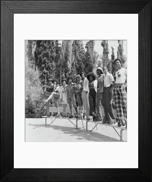 Framed Print : Soul Train Dancers