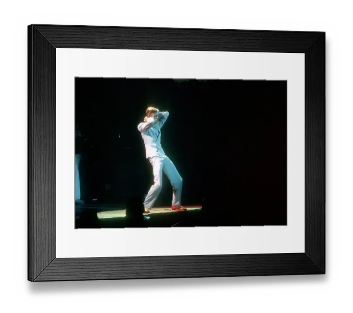 Framed Print : David Bowie Performing In LA Framed Print : David Bowie Performing In LA