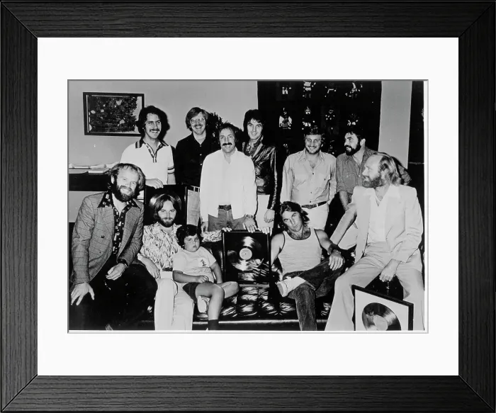 Framed Print : Beach Boys Get Gold And Platinum Records Framed Print : Beach Boys Get Gold And Platinum Records