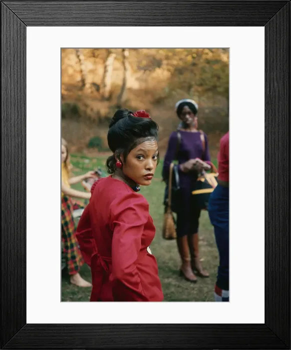 Framed Print : Right on! Fashion Shoot, 1974 Framed Print : Right on! Fashion Shoot, 1974