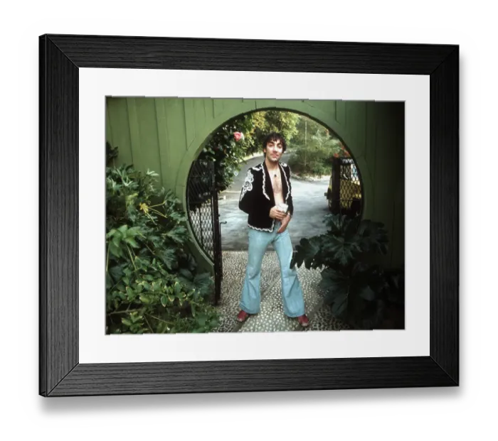 Framed Print : The Who Drummer Portrait Session At Home