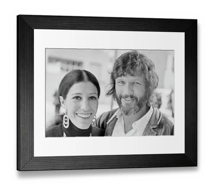 Framed Print : Rita Coolidge & Kris Kristofferson Framed Print : Rita Coolidge & Kris Kristofferson