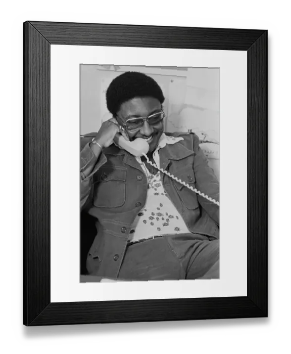 Framed Print : Director B.J. Thomas - Soul Train