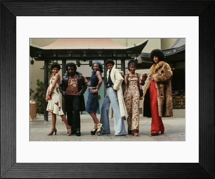 Framed Print : Right on! Fashion Shoot, 1974