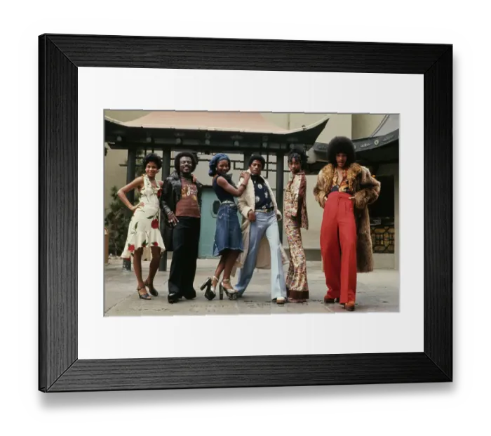 Framed Print : Right on! Fashion Shoot, 1974 Framed Print : Right on! Fashion Shoot, 1974