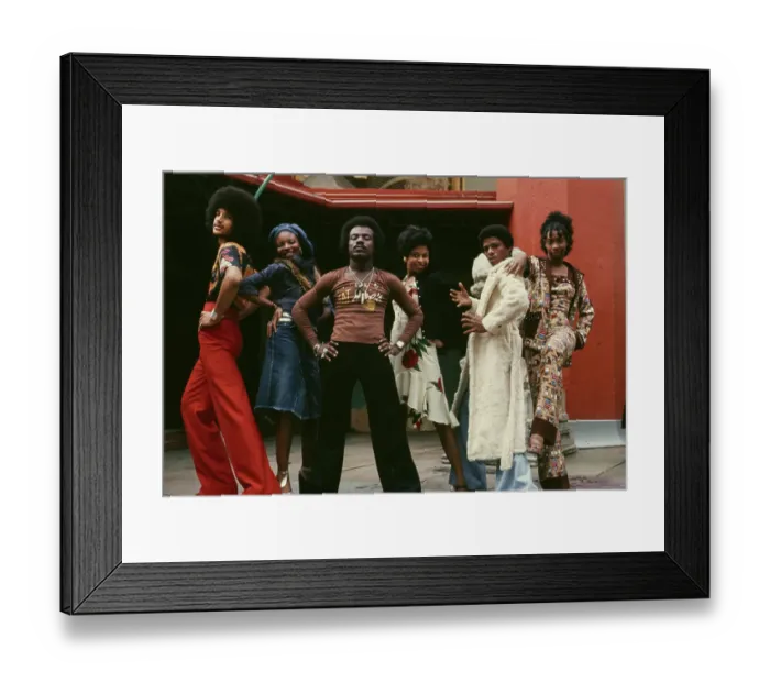 Framed Print : Right on! Fashion Shoot, 1974 Framed Print : Right on! Fashion Shoot, 1974