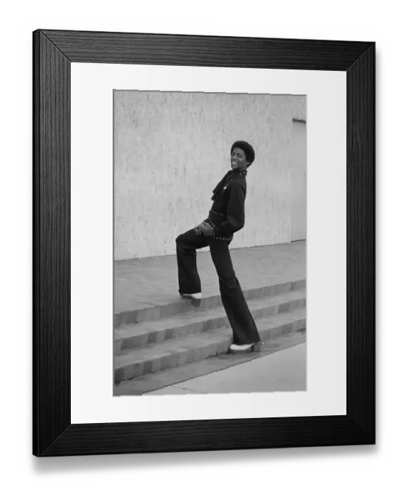 Framed Print : Soul Train Dancer Fashion shoot Framed Print : Soul Train Dancer Fashion shoot