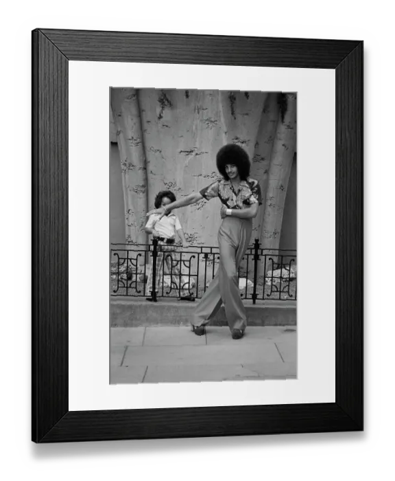 Framed Print : Soul Train Dancer Fashion shoot Framed Print : Soul Train Dancer Fashion shoot