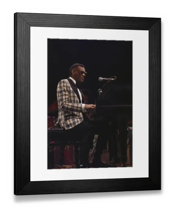 Framed Print : Ray Charles Performing Framed Print : Ray Charles Performing