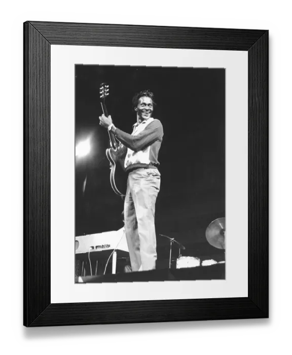 Framed Print : Chuck Berry Performing Framed Print : Chuck Berry Performing