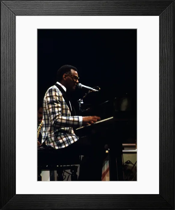 Framed Print : Ray Charles Performing Framed Print : Ray Charles Performing
