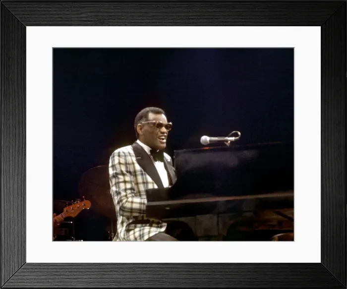 Framed Print : Ray Charles Performing Framed Print : Ray Charles Performing