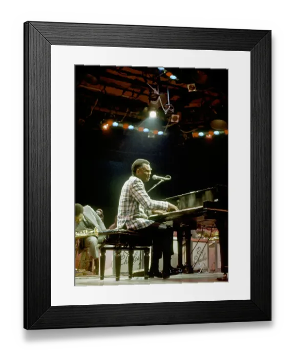 Framed Print : Ray Charles Performing Framed Print : Ray Charles Performing