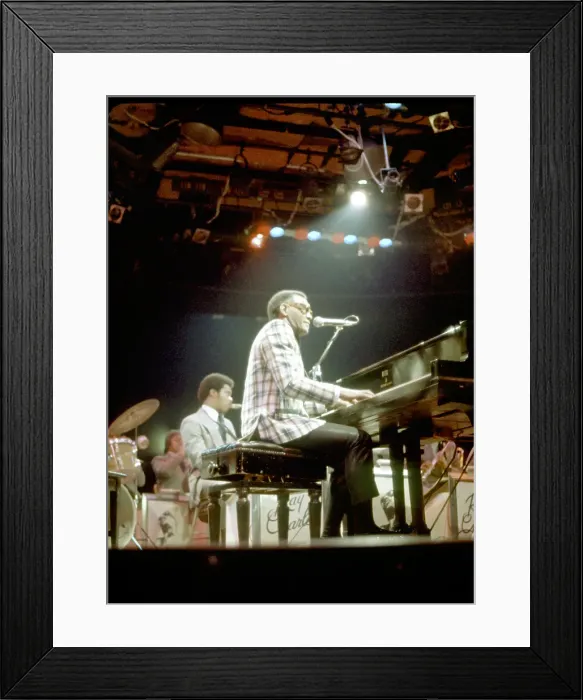 Framed Print : Ray Charles Performing Framed Print : Ray Charles Performing