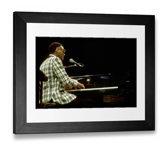 Framed Print : Ray Charles Performing Framed Print : Ray Charles Performing